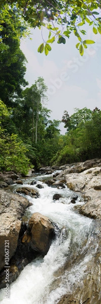 Fototapeta river waterfall vertical