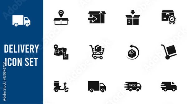 Obraz Delivery icon set