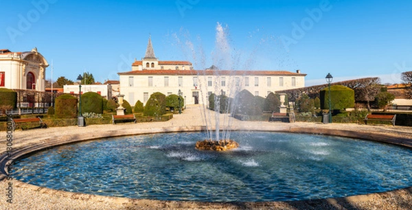 Obraz The bishop's garden and its fountain, in Castres in the Tarn, in Occitanie, France