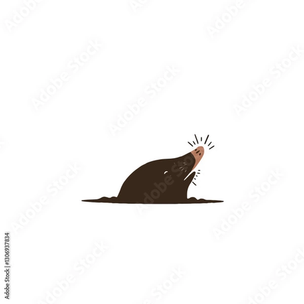 Obraz Mole Vector Logo Design