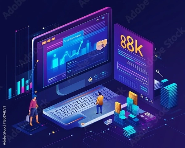 Obraz Interactive SEO strategy tool showing keyword optimization metrics