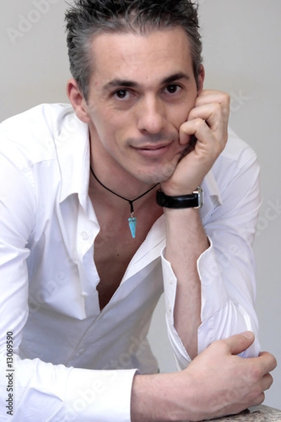 Obraz UOMO CAMICIA,BIANCA