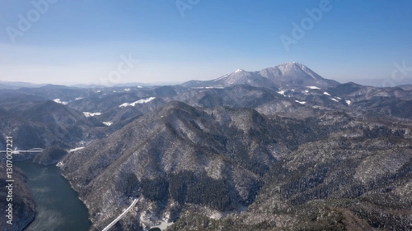 Obraz 冬の雪山