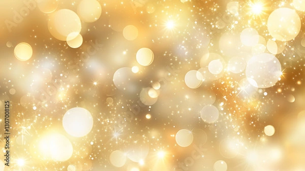 Obraz golden bokeh background