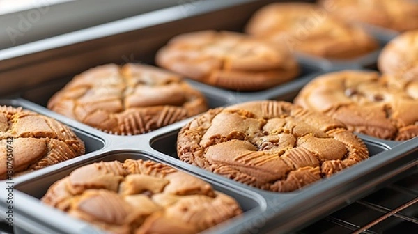 Obraz Baking delicious cookies kitchen food photography home environment close-up view culinary art
