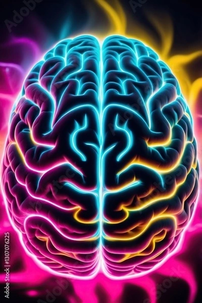 Obraz Human Brain, using generative ai