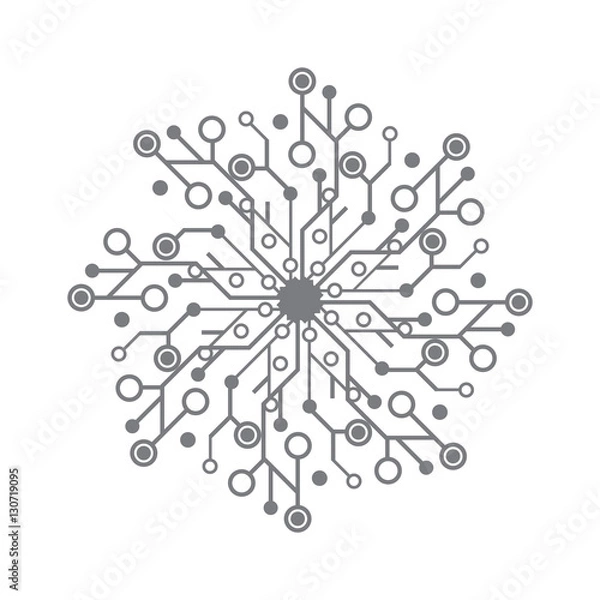 Fototapeta Technology vector logo