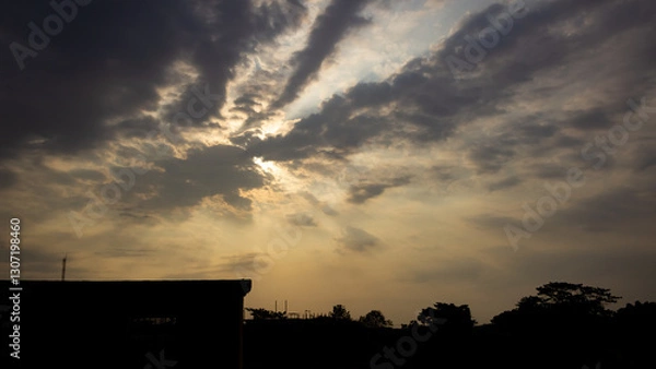 Obraz beautiful sky and clouds