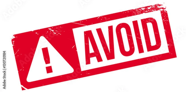 Obraz Avoid rubber stamp