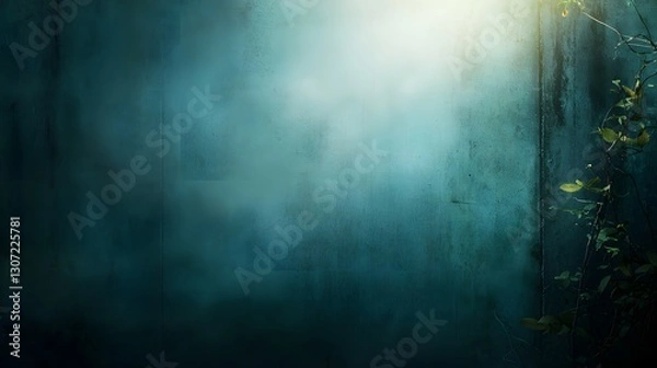 Fototapeta Serene Misty Background with Subtle Light and Gentle Greenery for Relaxing and Calming Visuals