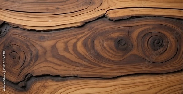 Fototapeta Unique wooden texture showcasing natural patterns and colors found in a rustic environment, created by ai generated