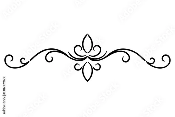Obraz Gold Ornamental Baroque Element – Elegant Vector for Wedding and Luxury Design

