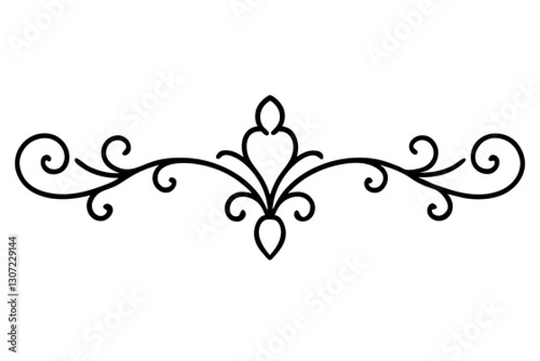 Obraz Gold Ornamental Baroque Element – Elegant Vector for Wedding and Luxury Design

