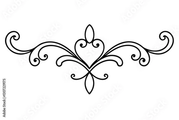 Obraz Gold Ornamental Baroque Element – Elegant Vector for Wedding and Luxury Design

