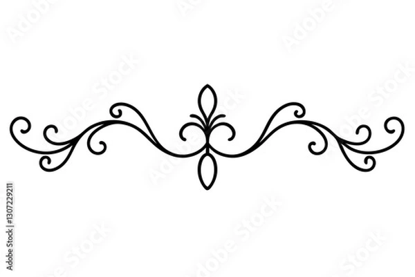Obraz Gold Ornamental Baroque Element – Elegant Vector for Wedding and Luxury Design

