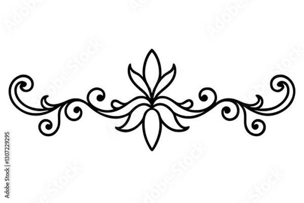 Obraz Gold Ornamental Baroque Element – Elegant Vector for Wedding and Luxury Design

