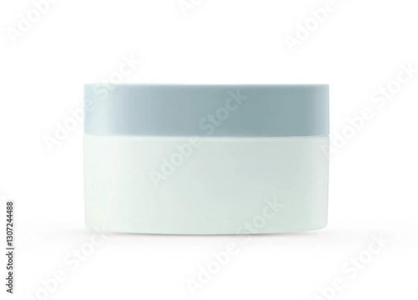 Obraz Blank Cosmetic Container for Cream, Powder isolated on White background
