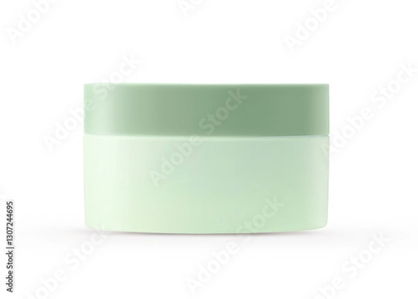 Obraz Blank Cosmetic Container for Cream, Powder isolated on White background