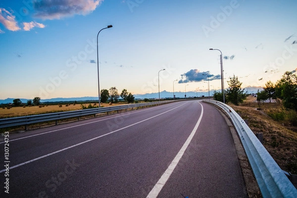 Obraz Drogi i poręcze