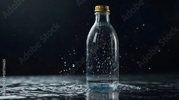 Obraz WATER BOTTLE SPLASH