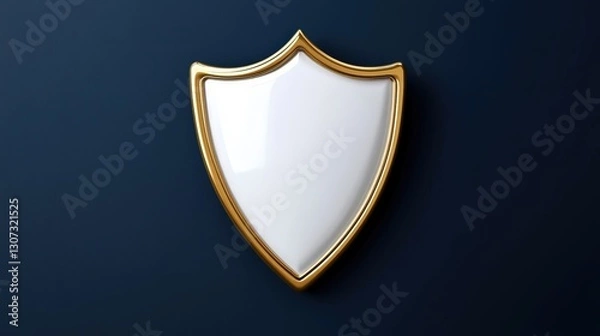 Fototapeta Cyber security shield digital protection graphic design online environment close-up view security concept