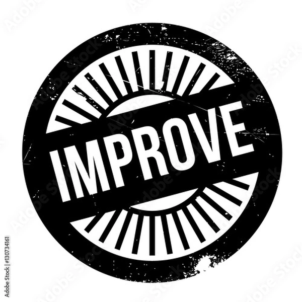 Fototapeta Improve stamp. Grunge design with dust scratches. Effects can be easily removed for a clean, crisp look. Color is easily changed.