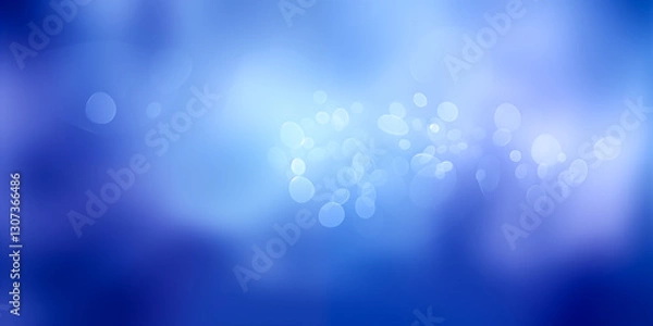 Obraz A captivating blue abstract background with soft bokeh effects for creative designs.