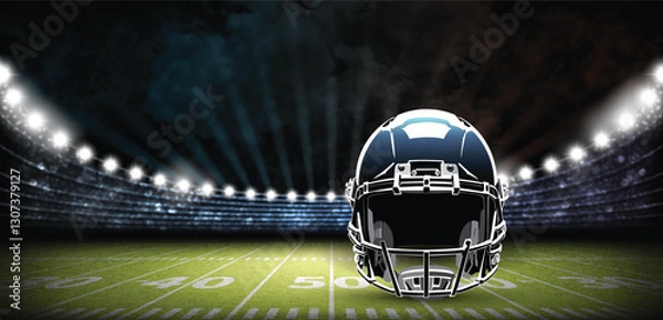 Fototapeta american football stadium lights