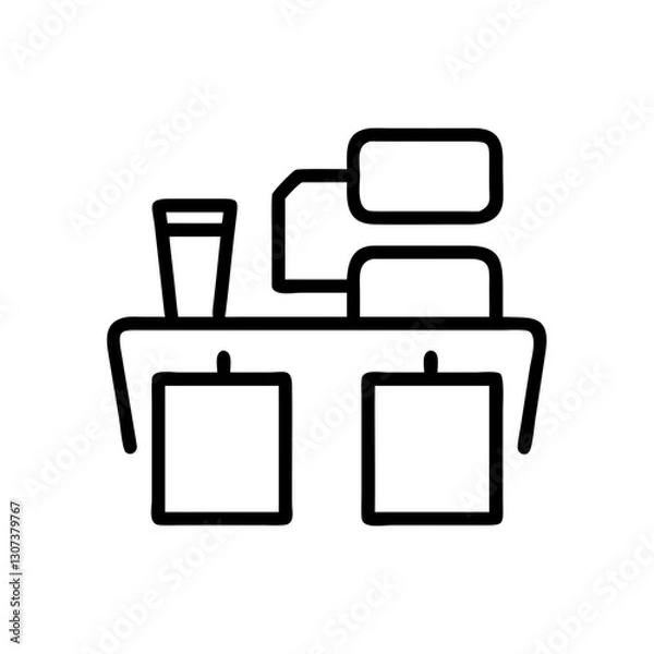 Obraz Office Material Icon Vector Illustration