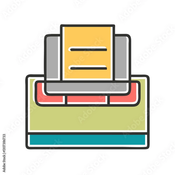 Obraz Paper Holder Icon Vector Illustration