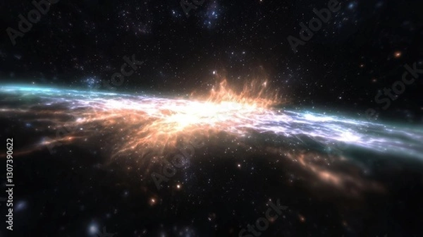Fototapeta Cosmic Nebula Explosion