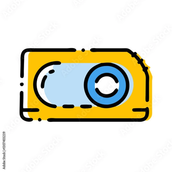 Obraz Tape Icon Vector Illustration