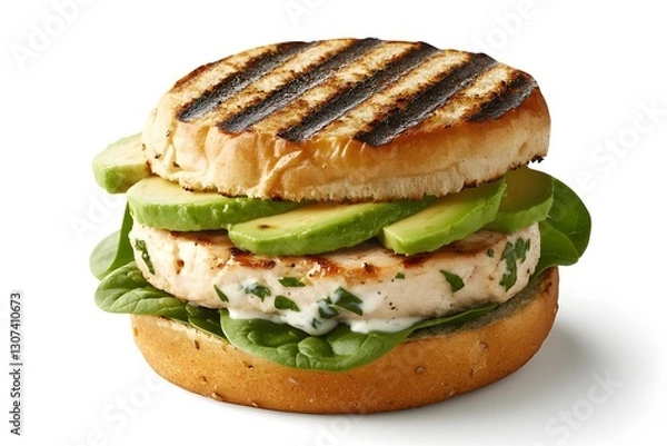 Obraz sandwich with bacon and cheese