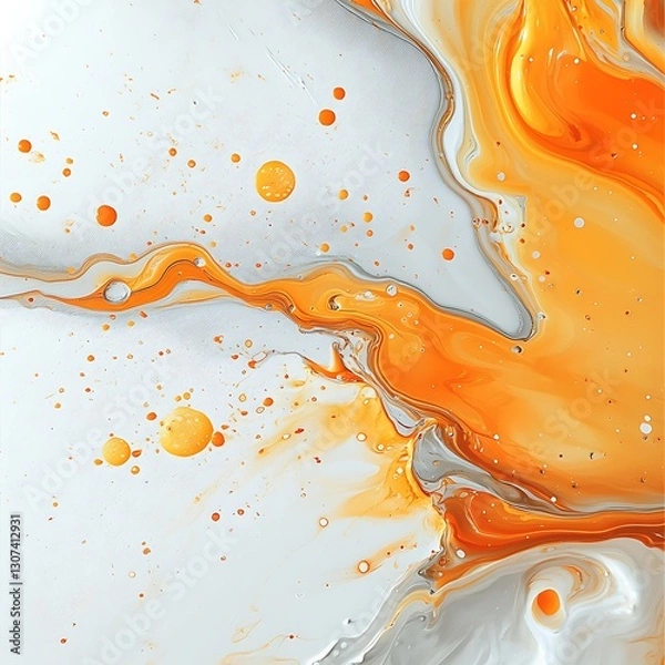 Fototapeta there is a close up of a liquid painting on a surface