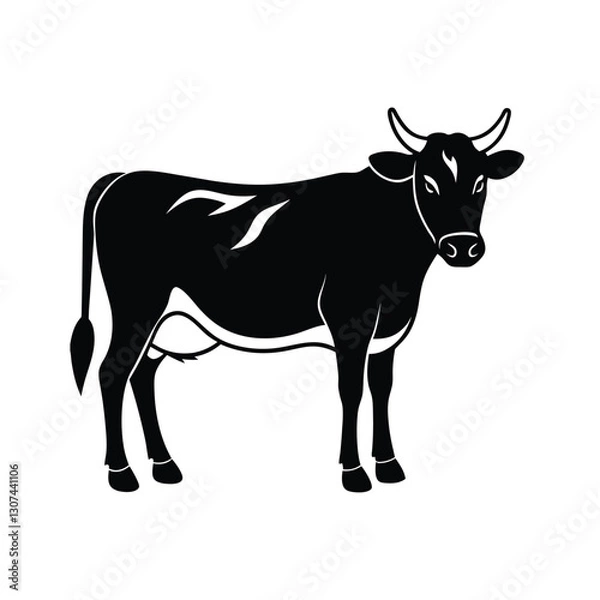 Fototapeta cow vector illustration