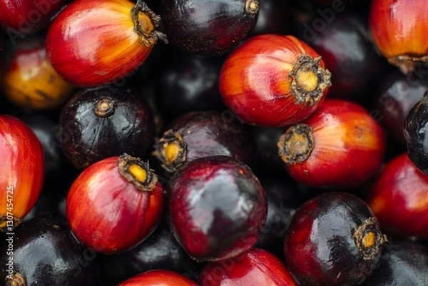 Fototapeta Close-up of palm fruit clusters (1)