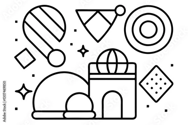 Obraz Abstract Miscellaneous Icon Collection for Web and App Design

