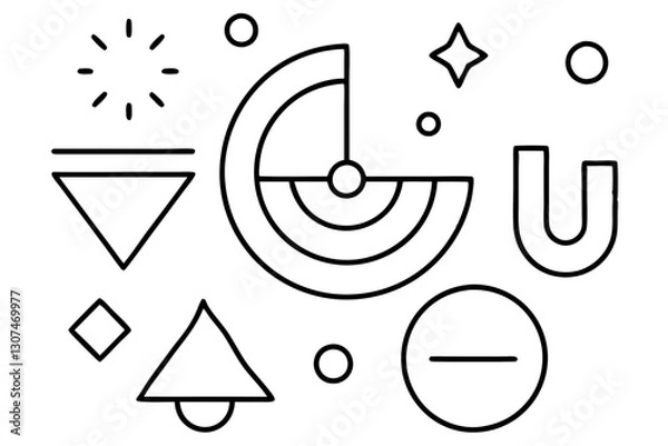 Obraz Abstract Miscellaneous Icon Collection for Web and App Design

