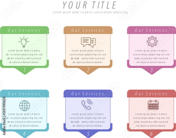 Obraz infographic template data info flowchart
