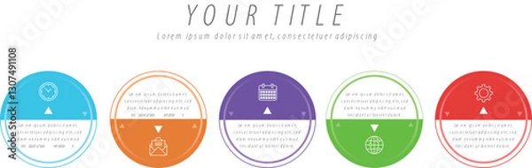 Obraz infographic template data info flowchart