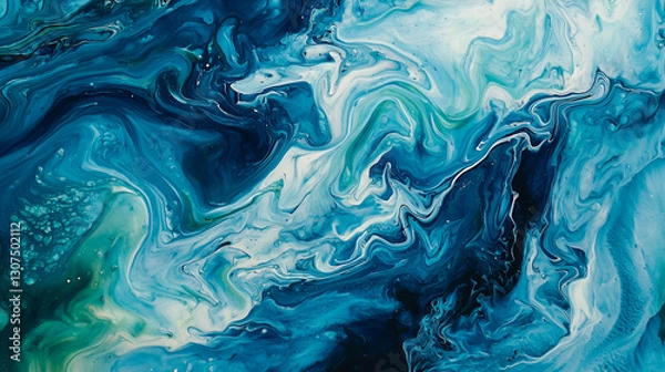 Obraz blue abstract background