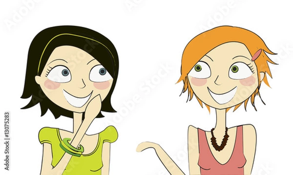 Obraz Copines qui discutent