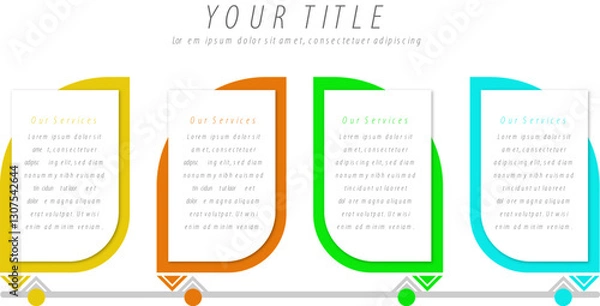 Obraz infographic template data info flowchart