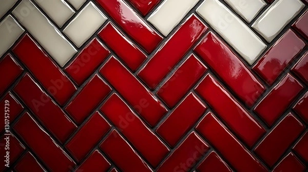 Obraz Vintage red textured tiles high resolution hd photo