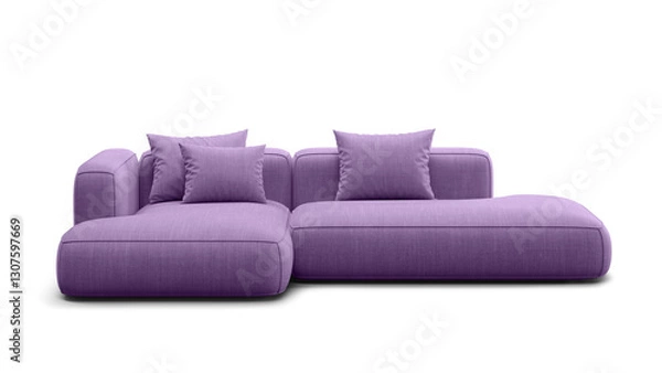 Obraz Sofa on isolated white background with shadow. Furniture for the modern interior.