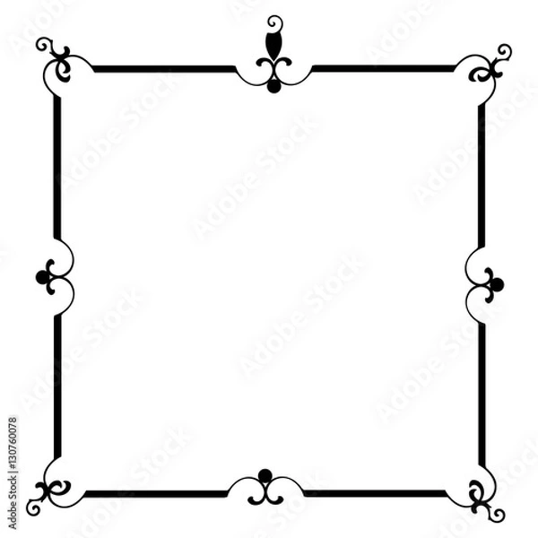 Fototapeta Art Deco frame border