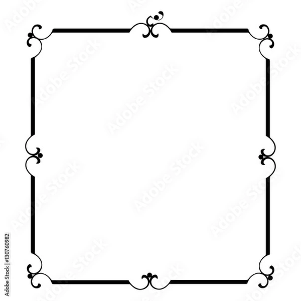 Fototapeta Art Deco frame border