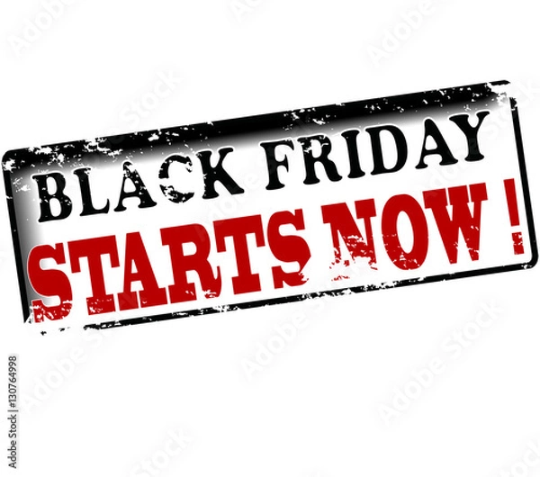Obraz Black friday starts now