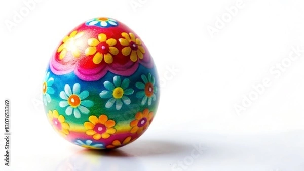 Fototapeta easter eggs on white background