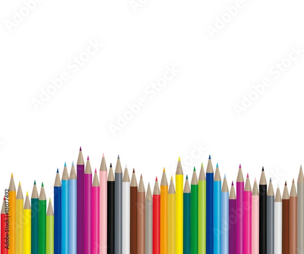 Obraz Color pencils - vector image